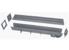 CALHA DE PISO COM GRELHA PVC - MALLTON