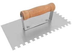 DESEMPENADEIRA AÇO CABO MADEIRA 12 X 24CM - THOMPSON