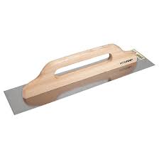 DESEMPENADEIRA GESSO AÇO CABO MADEIRA 12 X 48CM - MOMFORT