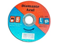 DISCO CORTE FERRO INOX - DIAMANTE AZUL