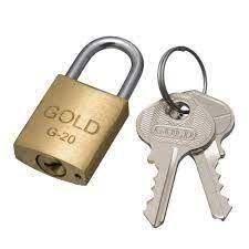 CADEADO LATÃO - GOLD