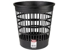 LIXEIRA PRETA PVC 10LT - MAX