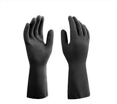 LUVA LATEX REFORCADA PRETA CA34147 - GAUCHO